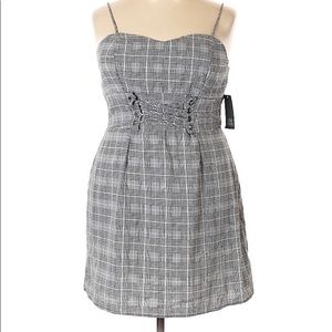 Brand new black and white checkered dress